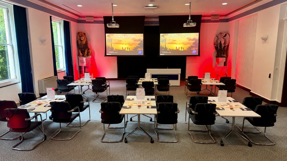 Tracking Success conference room in action